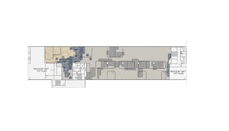 Plattegrond vloerbedekking